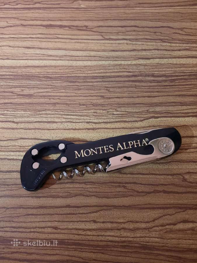 7. Kamščiatraukis vyno atidarytuvas Montes Alpha