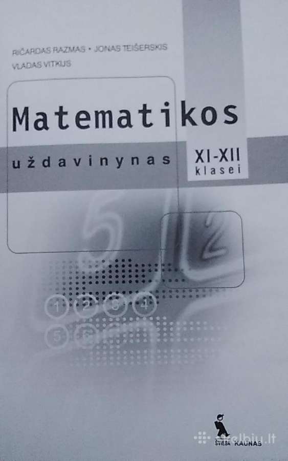 Matematikos uždavinynas 11-12 klasei - nuotraukos Nr. 2