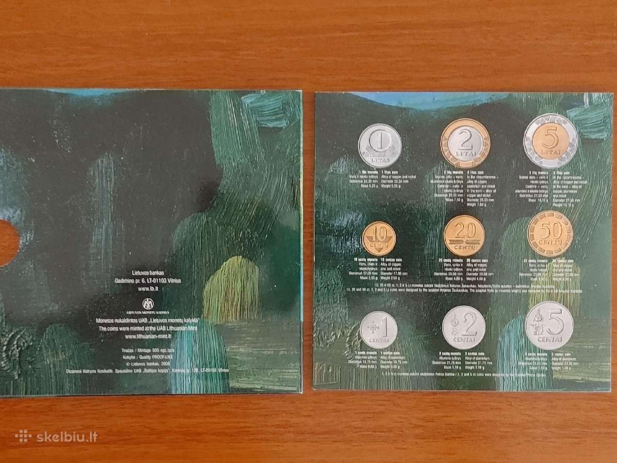 2009m. numizmatinis rinkinys - Proof-like (500vnt) - nuotraukos Nr. 5
