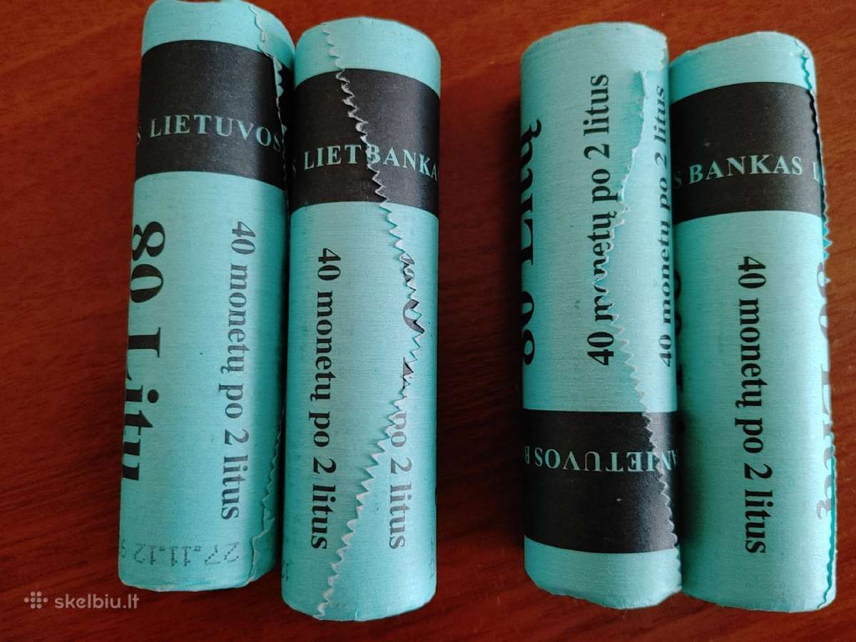 2 litų monetos, skirtos kurortams - 4 ritinėliai - nuotraukos Nr. 2