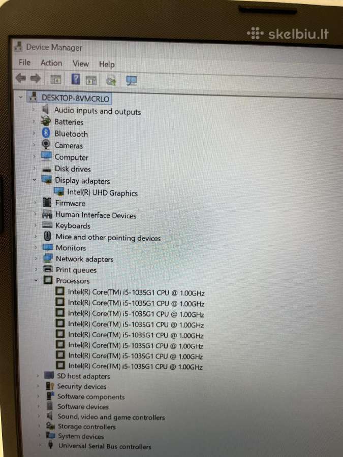 Hp 250 G8 i5-1035g1 8gb RAM 256gb SSD - nuotraukos Nr. 9