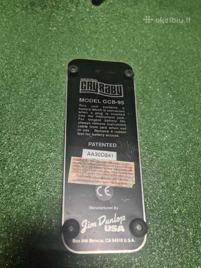 Jim Dunlop Wah pedalas. Usa - nuotraukos Nr. 2