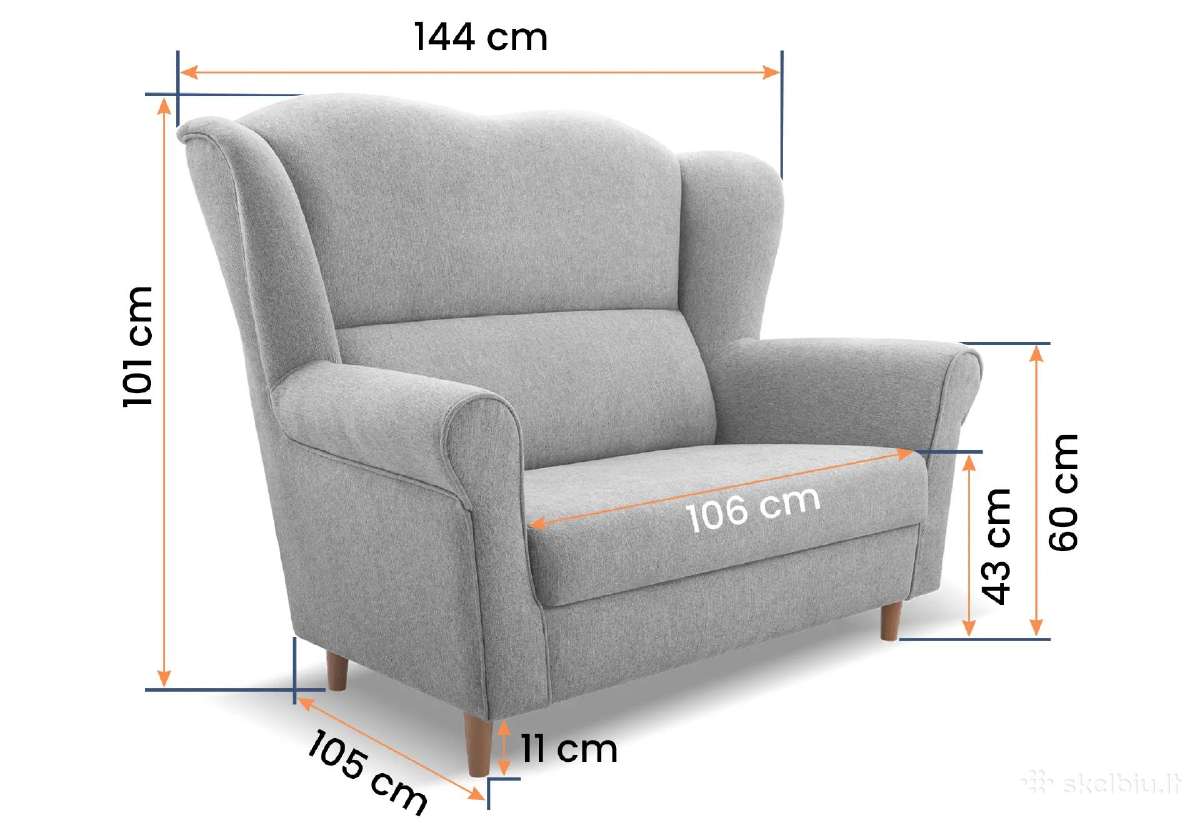 Sofa lova Loft, miegama, patalų dėžė - nuotraukos Nr. 13