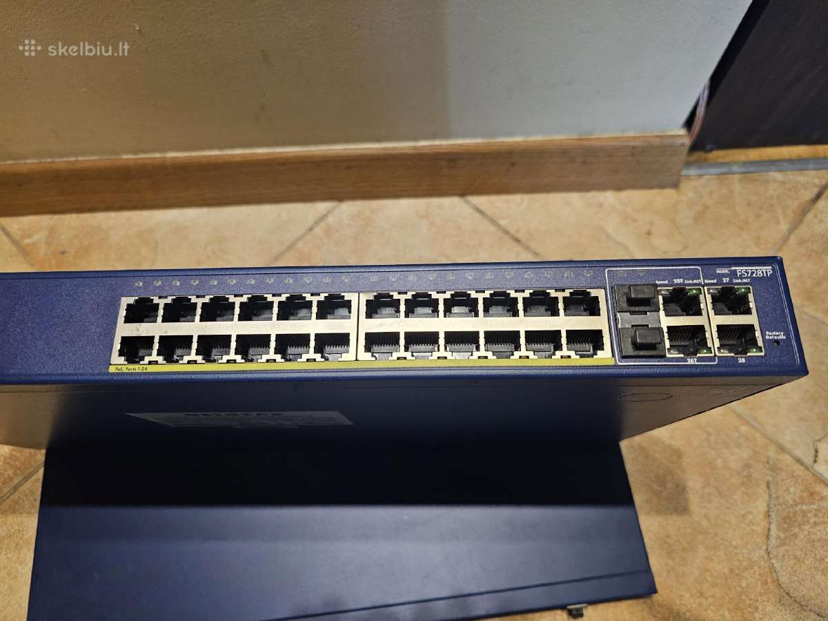 Netgear Fs728tp šakotuvas-komutatorius - nuotraukos Nr. 2