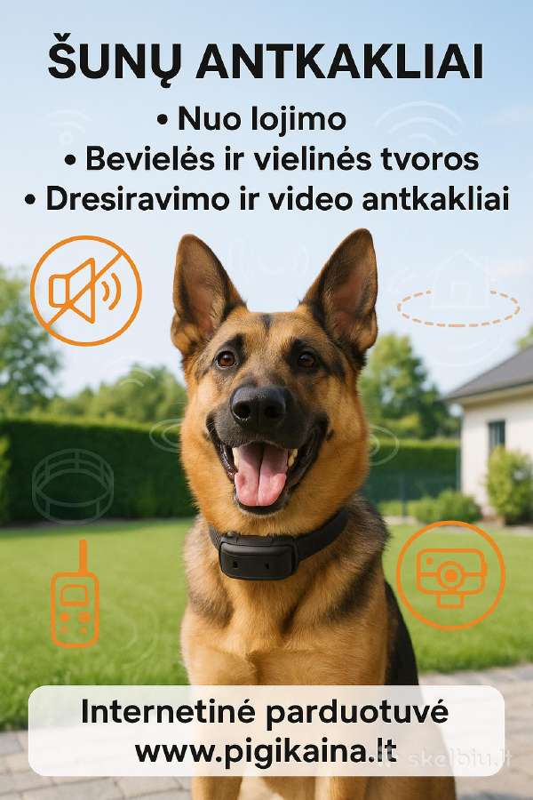 Nematoma bevielė elektrinė tvora šunims du viename