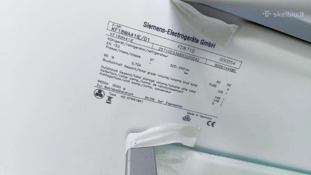 Siemens vyno šaldytuvas,kf18wa411e/01, - nuotraukos Nr. 3