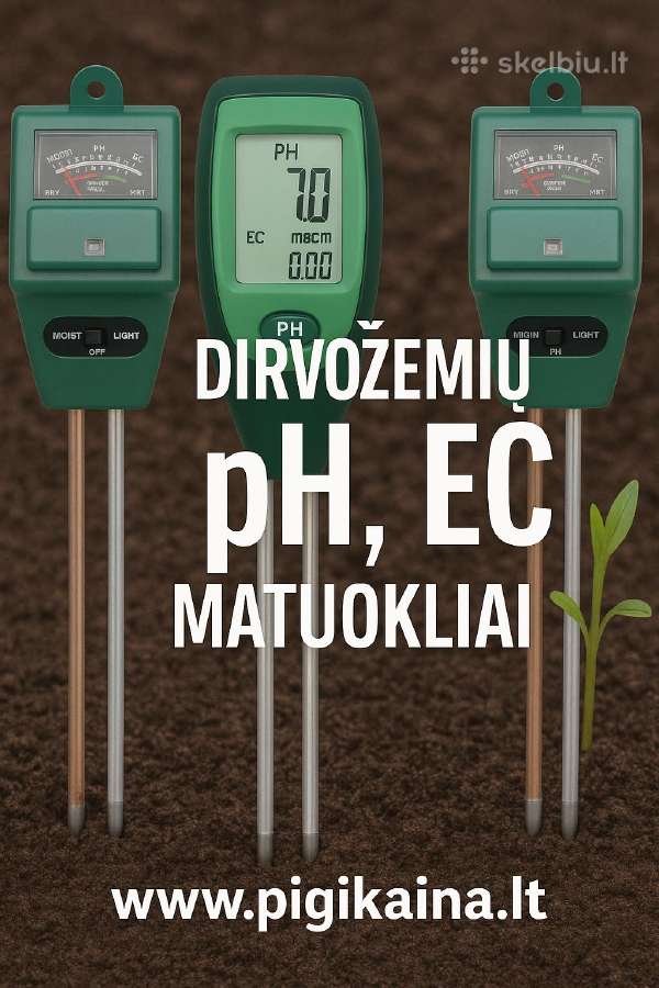 Dirvožemio Ph ir temperatūros matuoklis