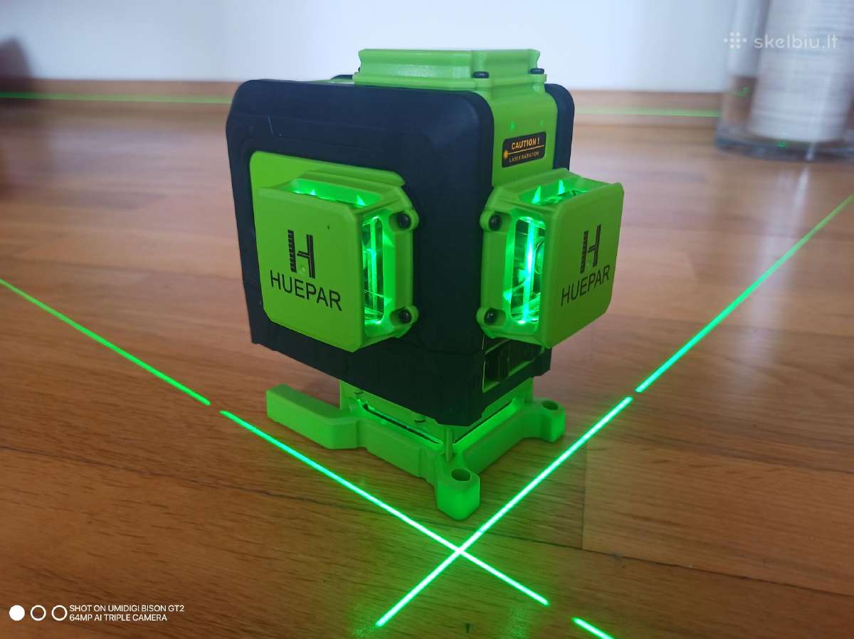 3D Lazerinis nivelyras su imtuvu