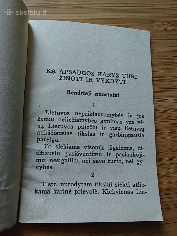 Knyguką apsaugos karys turi žinoti ir vykdyti 1937 - nuotraukos Nr. 3