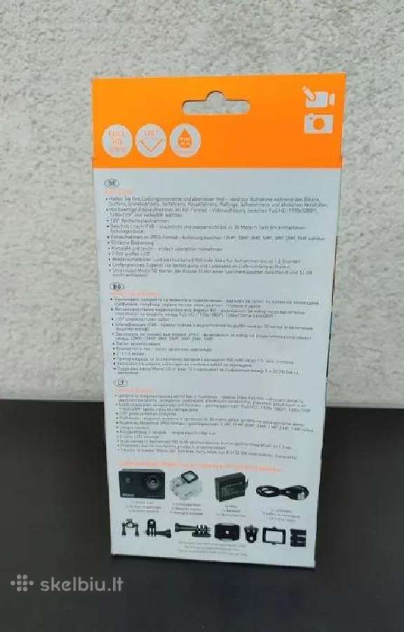 Mebus action cam full HD 1080p - nuotraukos Nr. 2