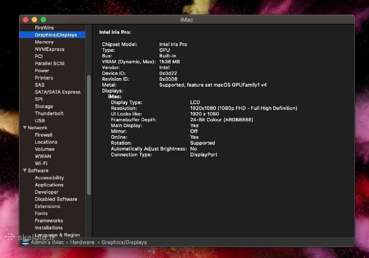 Apple iMac 21'5 kompiuteris 500gb SSD 16gb RAM - nuotraukos Nr. 10