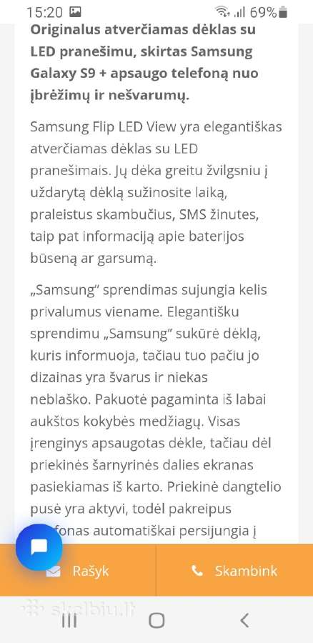 Samsung Galaxy S9 + Originalus atverčiamas dėklas - nuotraukos Nr. 2