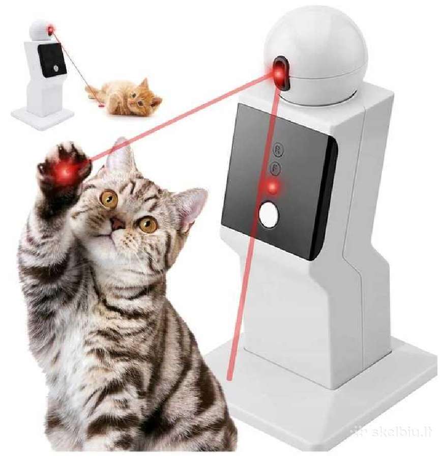 Automatinis lazerinis žaislas katėms Robotas