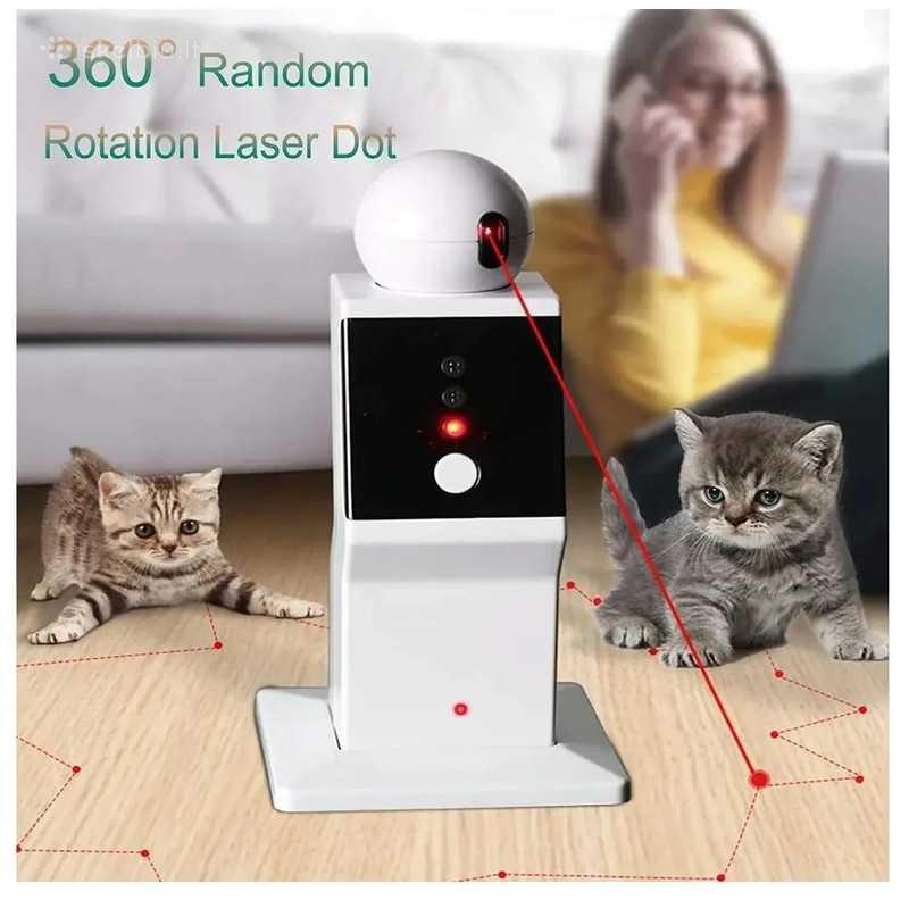 Automatinis lazerinis žaislas katėms Robotas - nuotraukos Nr. 5