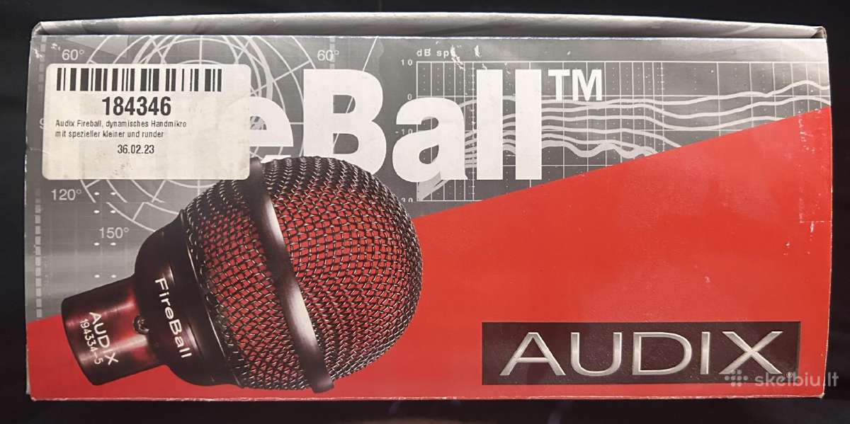 Audix Fireball Dynamic Instrument Microphone - nuotraukos Nr. 6