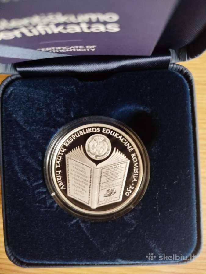 Sidabrinė 10eu.moneta Atr edukacijos.