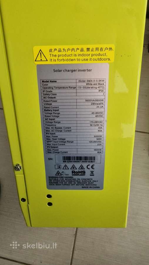 5.6 kw Inverteris hibridinis - nuotraukos Nr. 3