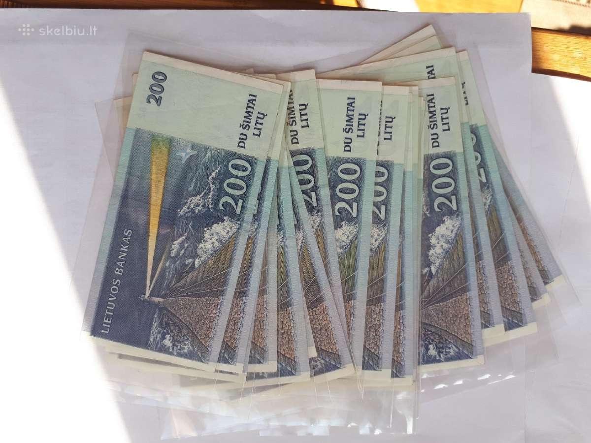 200 litu nauji unc