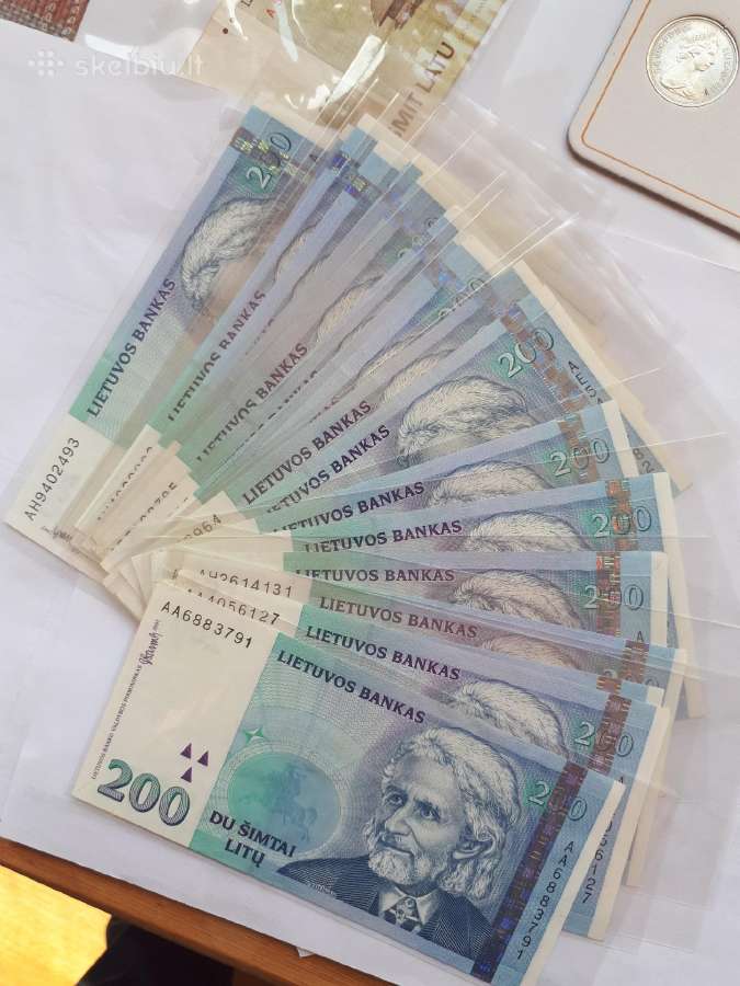 200 litu nauji unc - nuotraukos Nr. 4