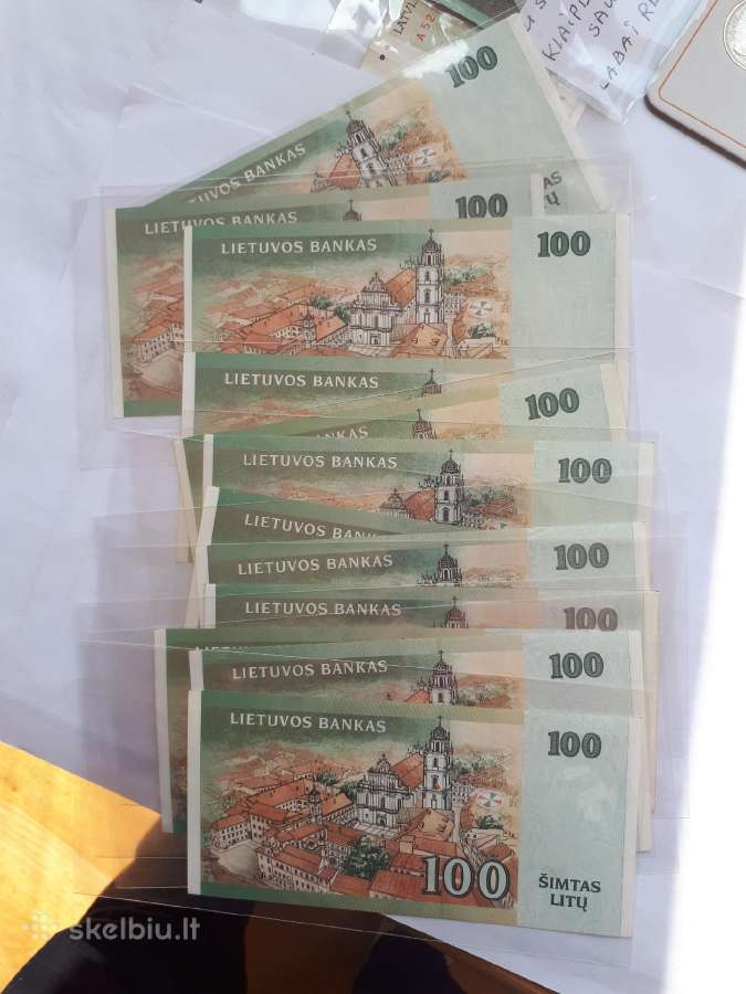 100 litu unc aunc grazus 2000m. - nuotraukos Nr. 5
