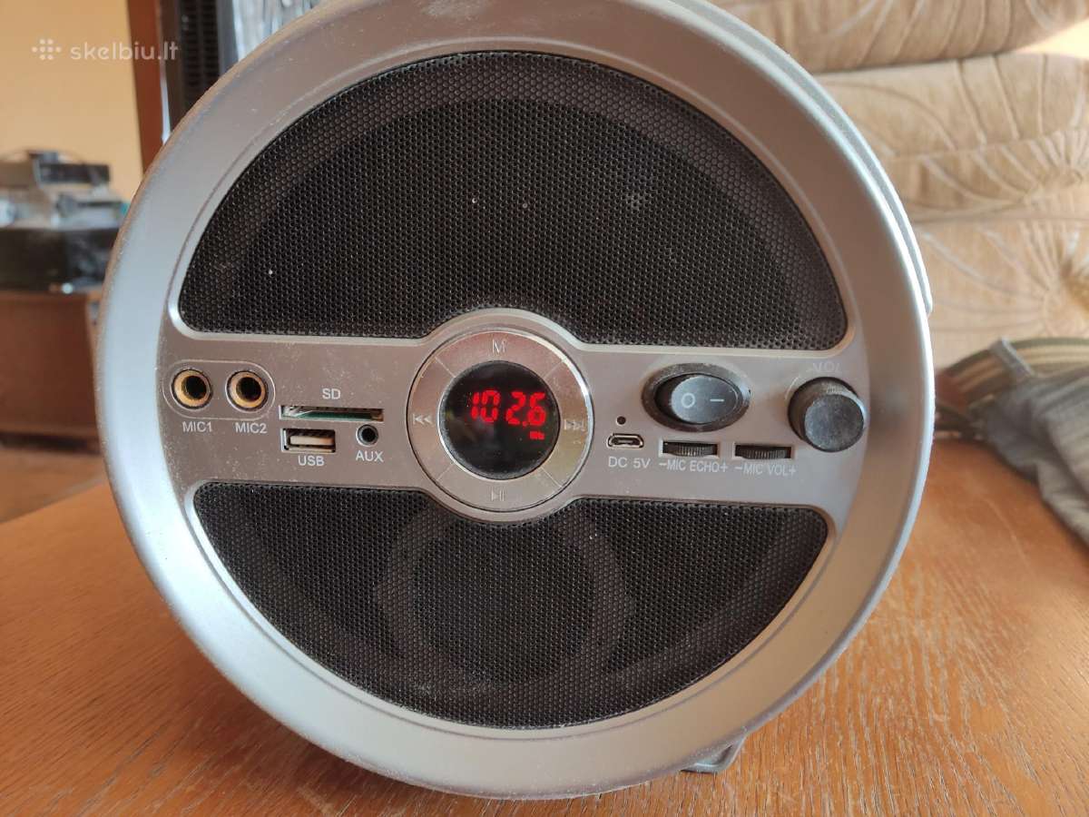 Bumboxsas, Fm, Skaito Sd, Usb raktą