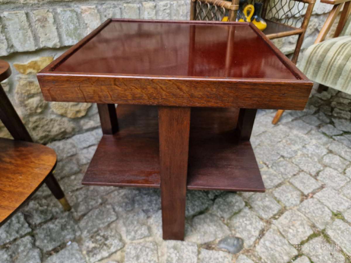 Vintažinis Art Deco kavos staliukas - nuotraukos Nr. 12