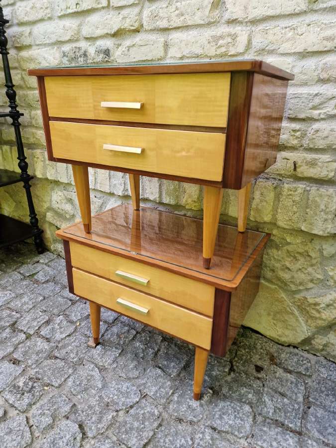 Vintažinės mid century miegamojo spintukės - nuotraukos Nr. 27