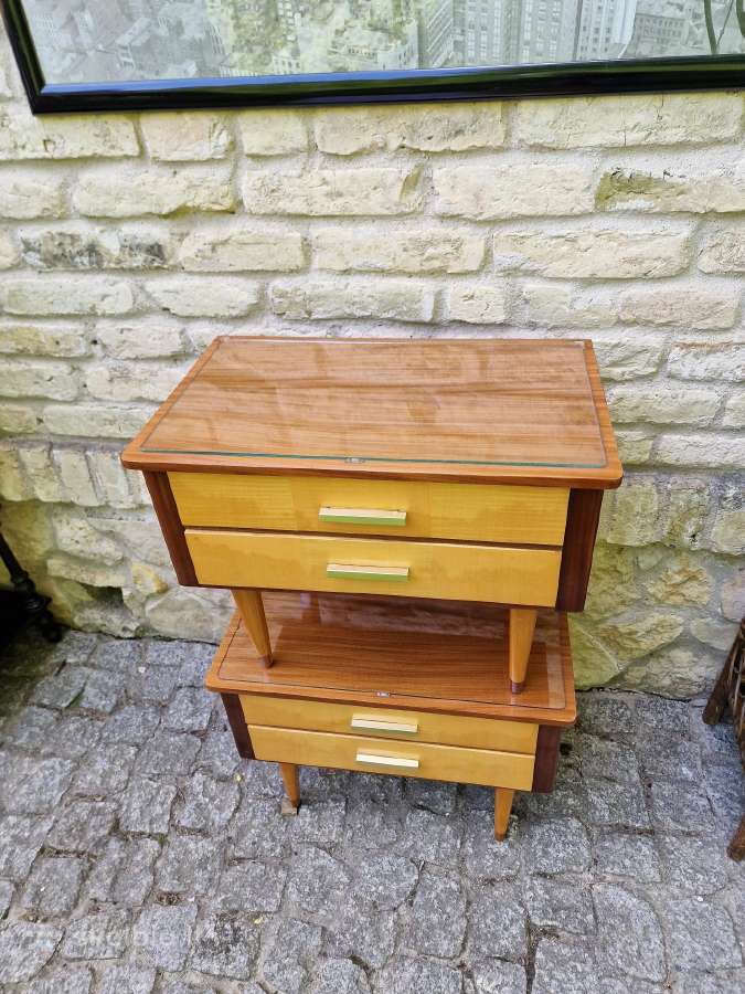 Vintažinės mid century miegamojo spintukės - nuotraukos Nr. 29