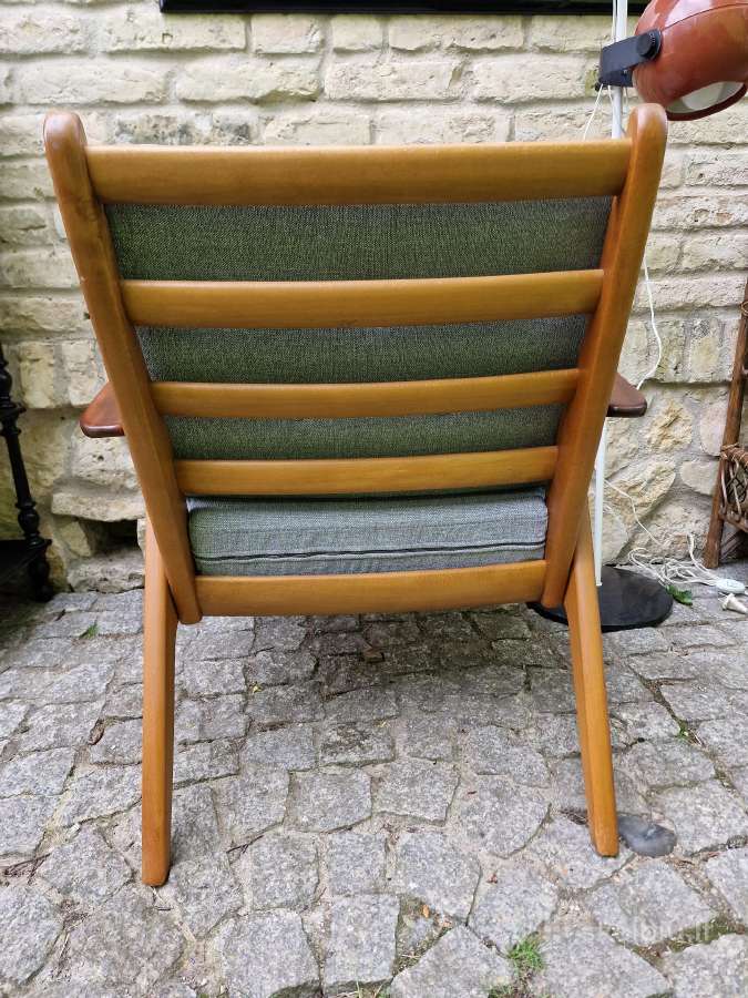 Vintažinis mid century bukmedžio fotelis - nuotraukos Nr. 17