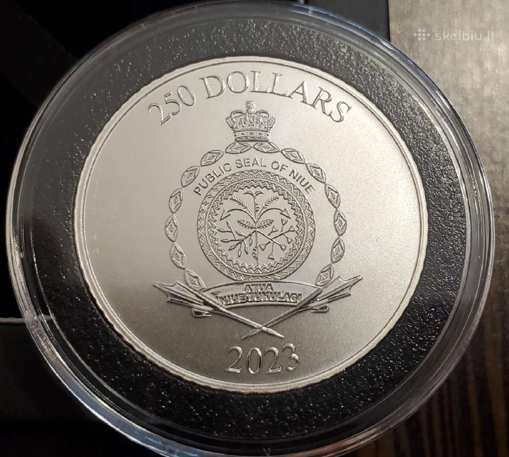 1 oz Platininė moneta. Roaring lion reverse proof - nuotraukos Nr. 4