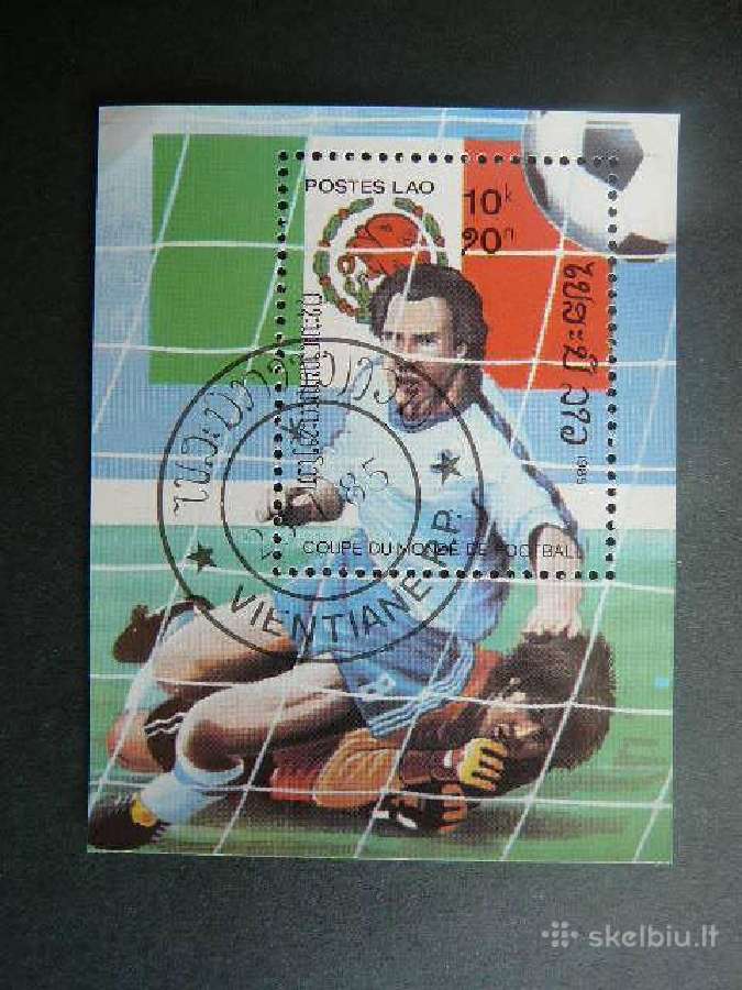 Futbolas Meksika86 Laosas 1985 antsp. Ls215