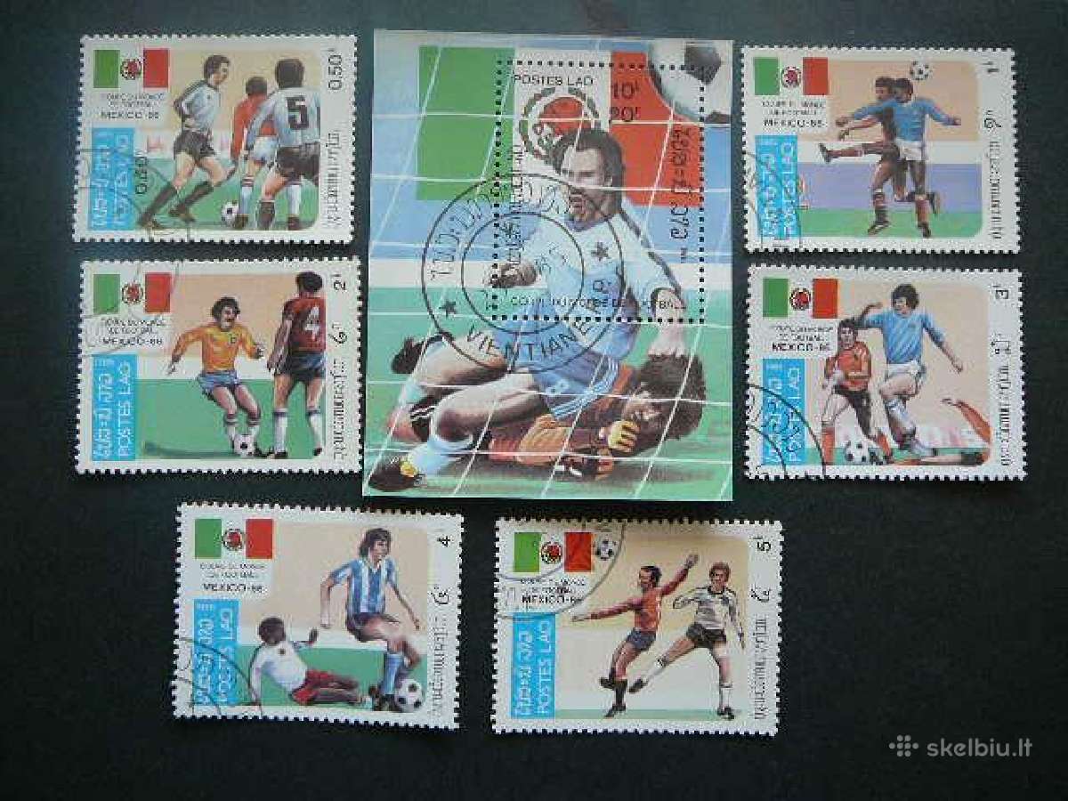 Futbolas Meksika86 Laosas 1985 antsp. Ls210