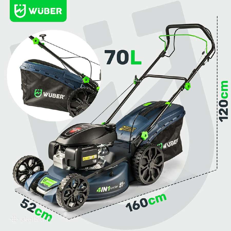 Honda benzininė vejapjovė su 201cc Wuber savaeigė - nuotraukos Nr. 5
