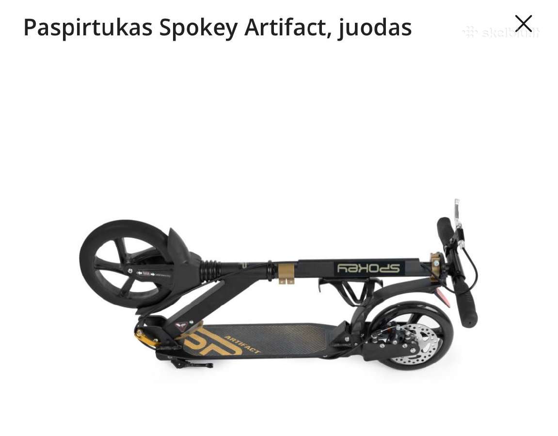 Paspirtukas Spokey Artifact, juodas - nuotraukos Nr. 5
