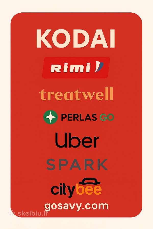 Nuolaidų kodai Rimi, Treatwell, Perlasgo, Uber.