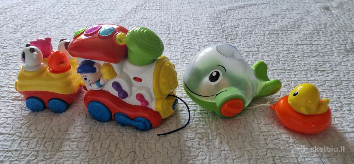 Chicco traukinukas ir Chicco maudynių žaislas