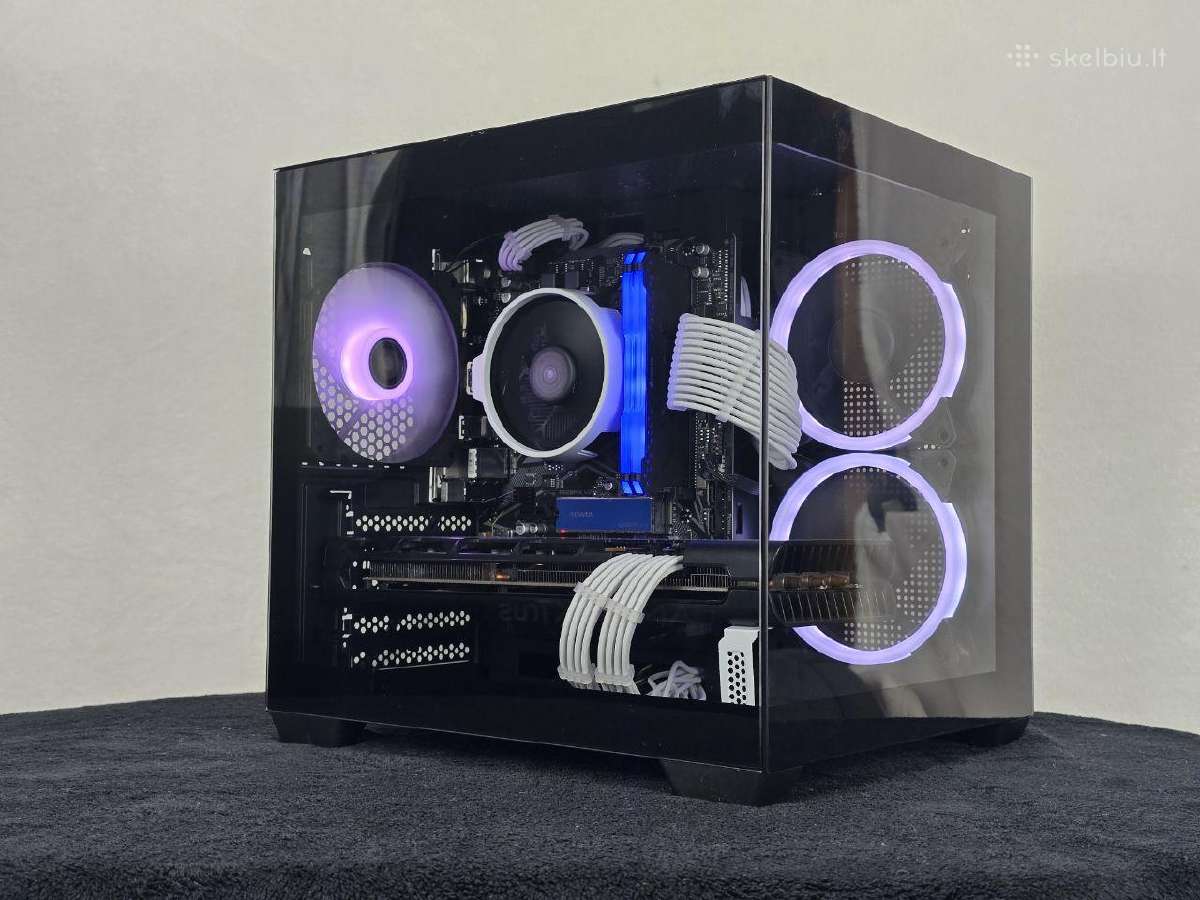 Naujas žaidimų kompiuteris r5 5500 rx5700xt 16ram