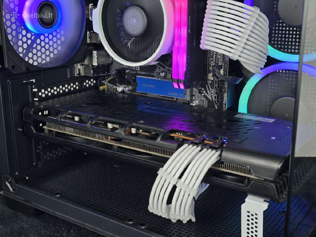 Naujas žaidimų kompiuteris r5 5500 rx5700xt 16ram - nuotraukos Nr. 7