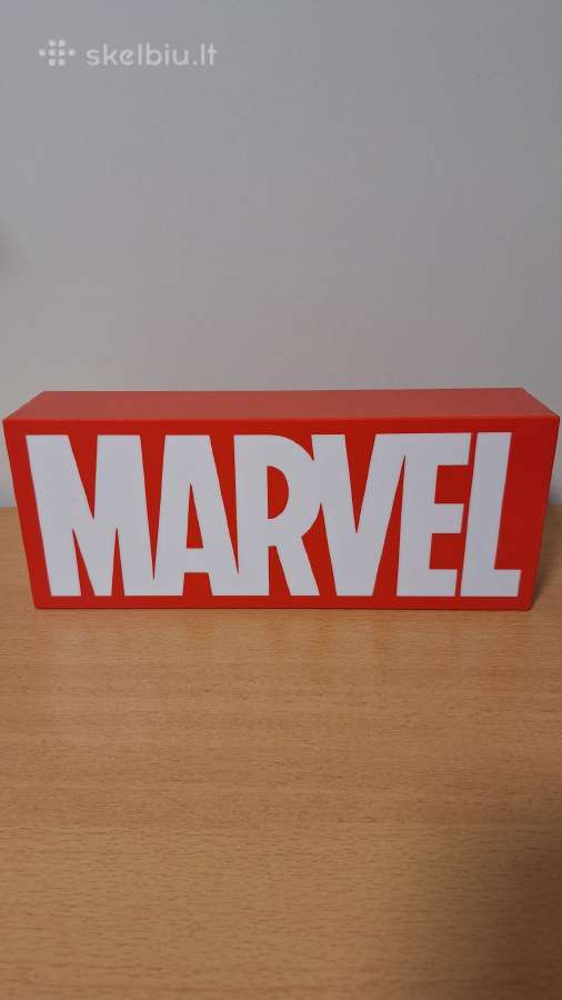 Marvel Logo Light šviečiantis logotipas
