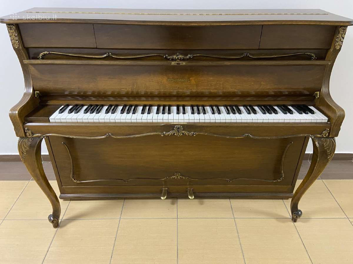 Vokiškas pianinas „Schimmel" 108 mod. rokoko - nuotraukos Nr. 13