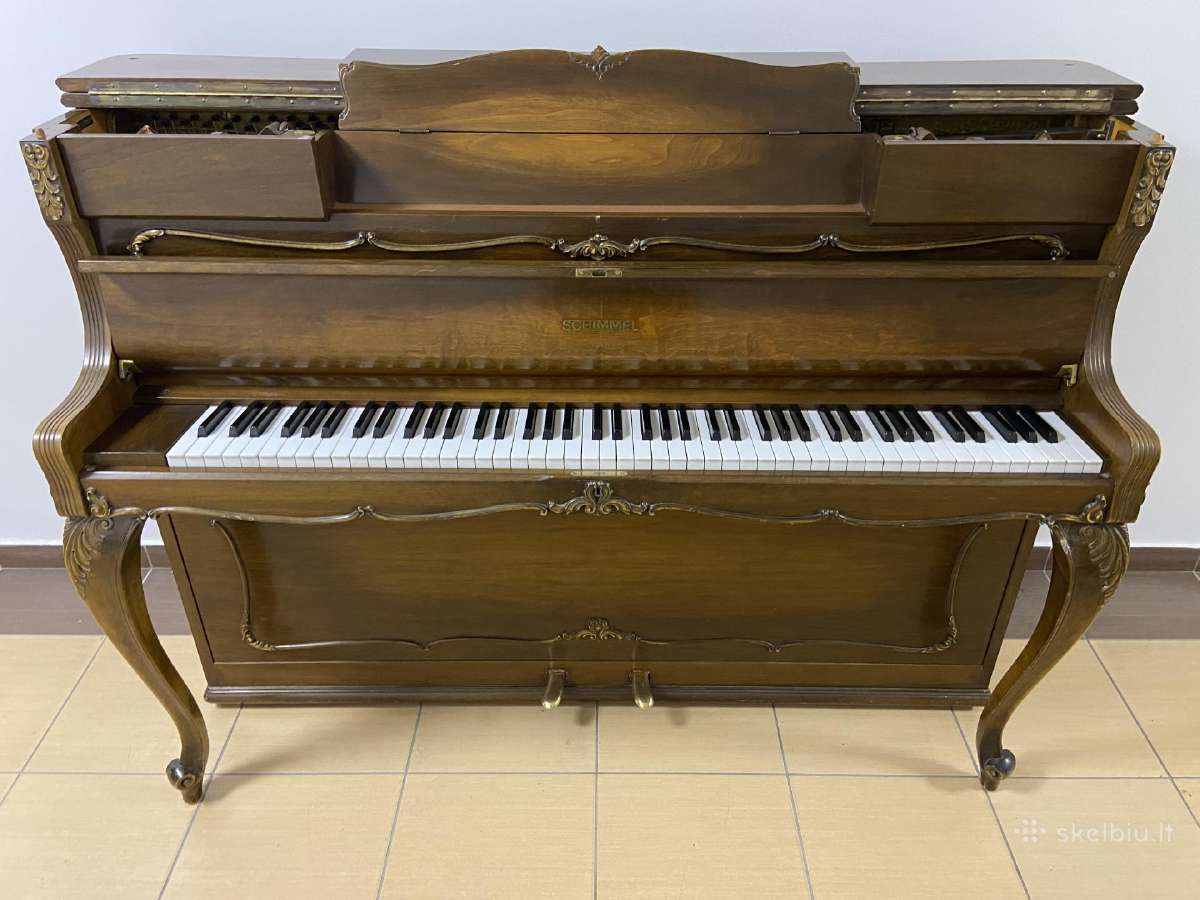 Vokiškas pianinas „Schimmel" 108 mod. rokoko - nuotraukos Nr. 2