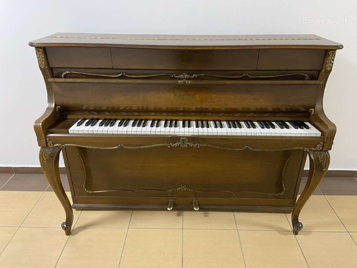 Vokiškas pianinas „Schimmel" 108 mod. rokoko - nuotraukos Nr. 14
