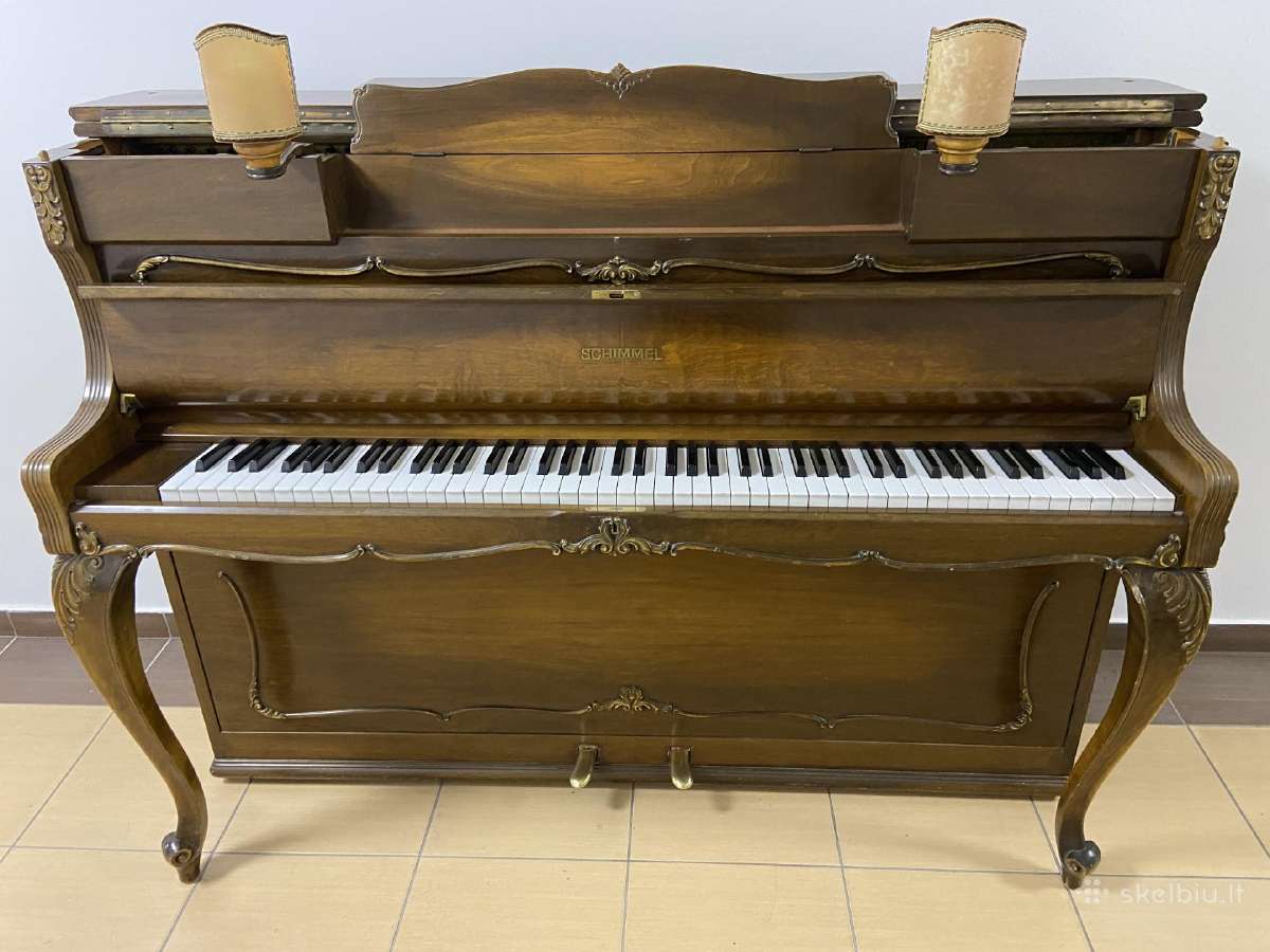 Vokiškas pianinas „Schimmel" 108 mod. rokoko - nuotraukos Nr. 6