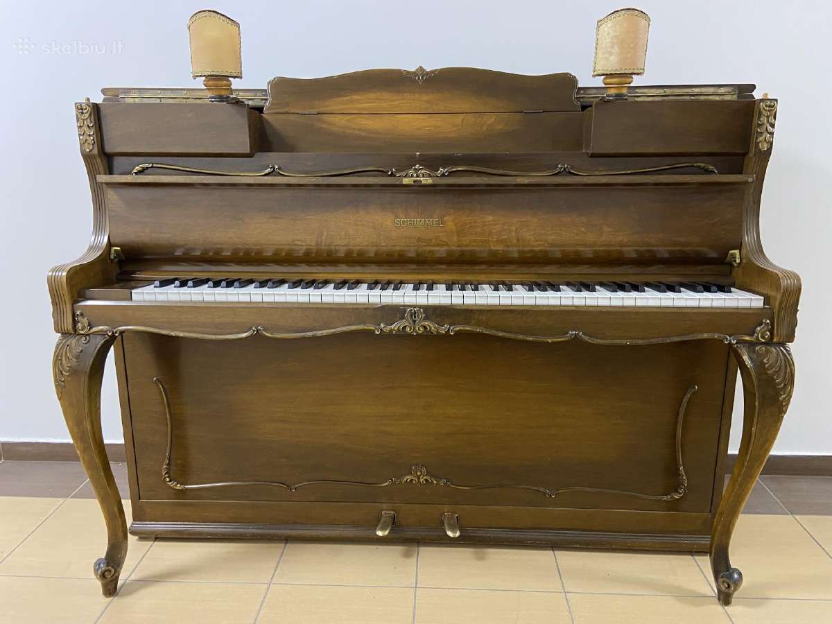Vokiškas pianinas „Schimmel" 108 mod. rokoko - nuotraukos Nr. 15