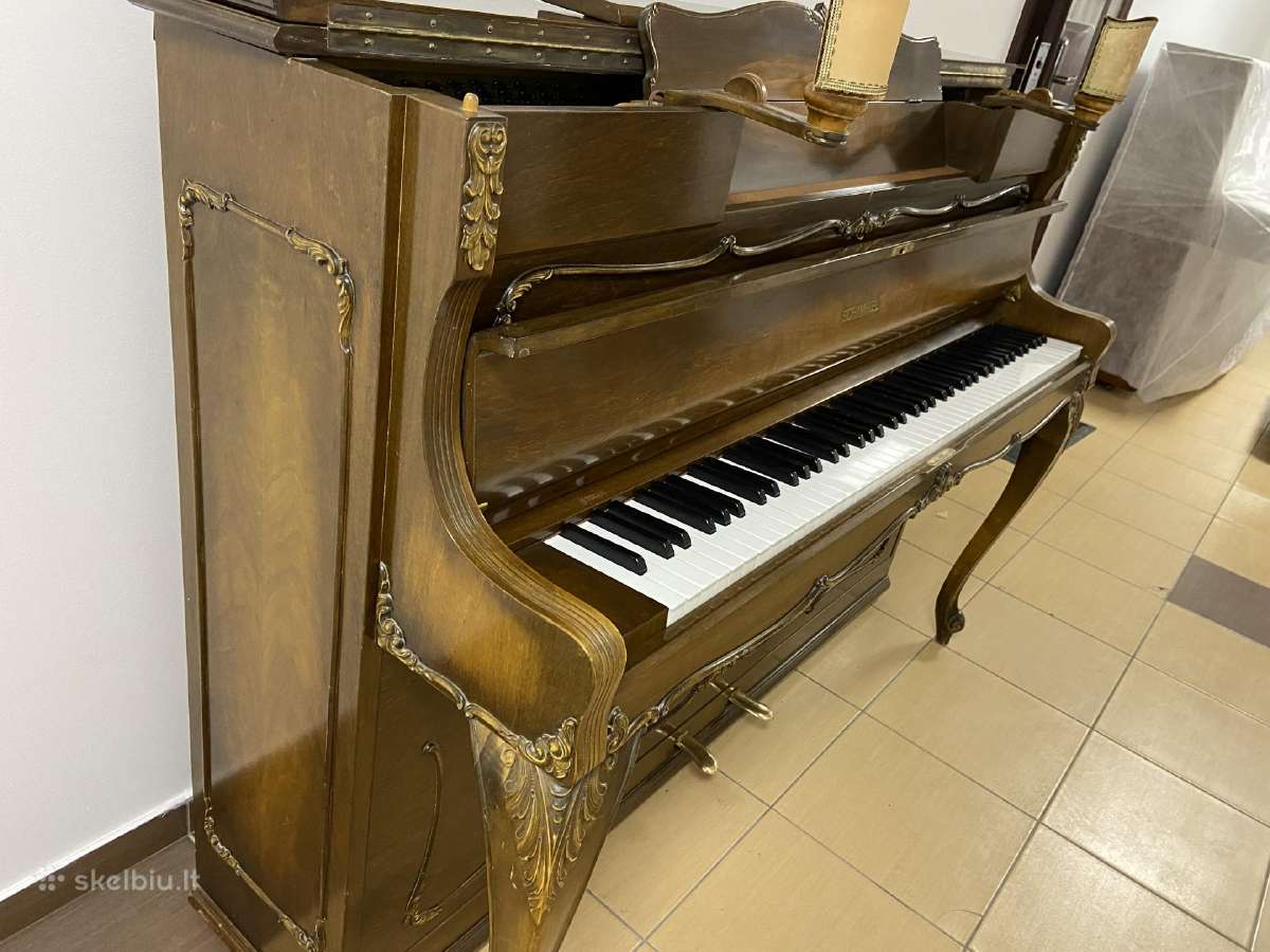 Vokiškas pianinas „Schimmel" 108 mod. rokoko - nuotraukos Nr. 4