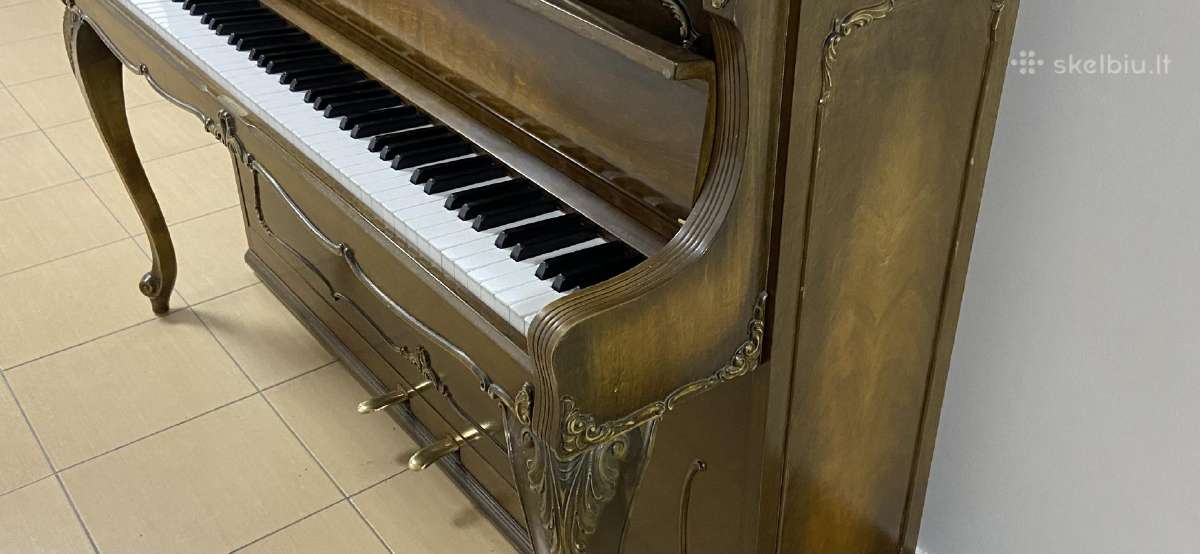 Vokiškas pianinas „Schimmel" 108 mod. rokoko - nuotraukos Nr. 5