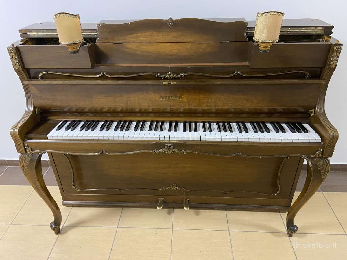 Vokiškas pianinas „Schimmel" 108 mod. rokoko - nuotraukos Nr. 17