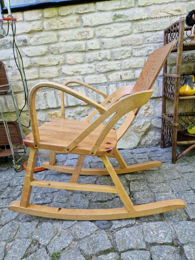 Vintažinis mid century autorinis supamas krėslas
