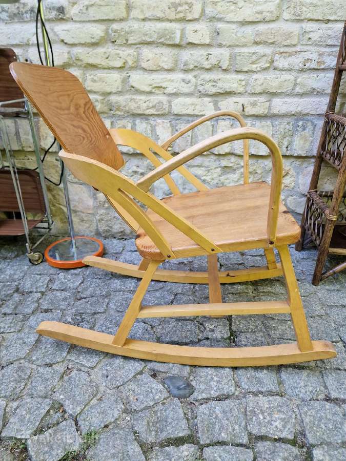 Vintažinis mid century autorinis supamas krėslas - nuotraukos Nr. 2
