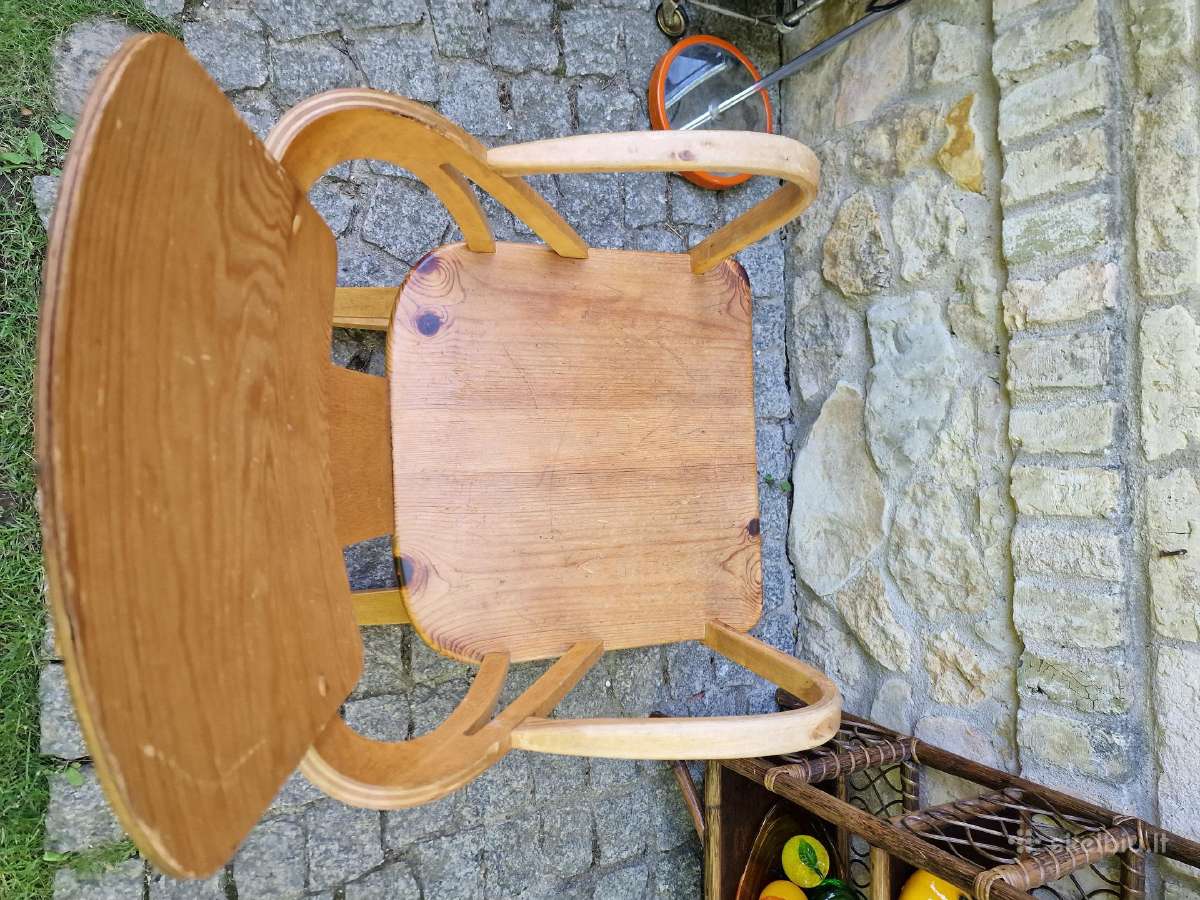 Vintažinis mid century autorinis supamas krėslas - nuotraukos Nr. 6